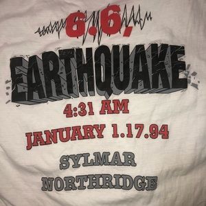 Vintage 1994 T-Shirt Sylmar-Northridge, California Earthquake